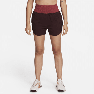 Shorts con forro de ropa interior Dri-FIT de tiro ultraalto de 8 cm para mujer Nike One SE