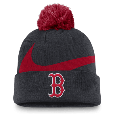 Boston Red Sox Peak Men's Nike MLB Cuffed Pom Beanie