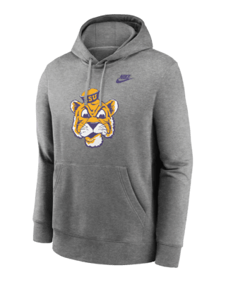 Мужское худи LSU Tigers Legacy Club Primary Logo Nike College Pullover Hoodie