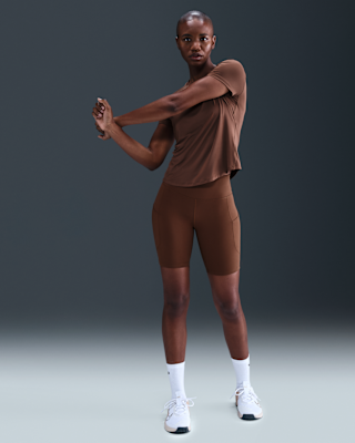 Женские шорты Nike One High-Waisted 8" Biker Shorts with Pockets