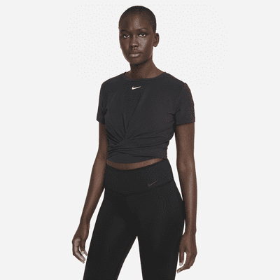 Nike Dri-FIT One Luxe Women's Twist Cropped Short-Sleeve Top. Nike UK
