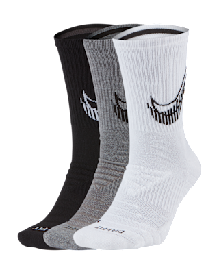 unisex nike everyday max cushion crew training sock