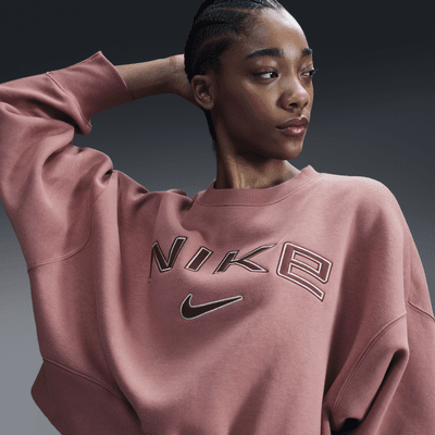 Nike Sportswear Phoenix Fleece Women's Over-Oversized Crew-Neck Logo Sweatshirt