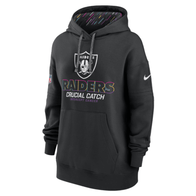 Las Vegas Raiders Crucial Catch Club Women's Nike NFL Pullover Hoodie