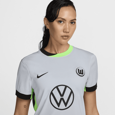 Camisola de futebol de réplica Nike Dri-FIT do terceiro equipamento Stadium VfL Wolfsburg 2024/25 para mulher