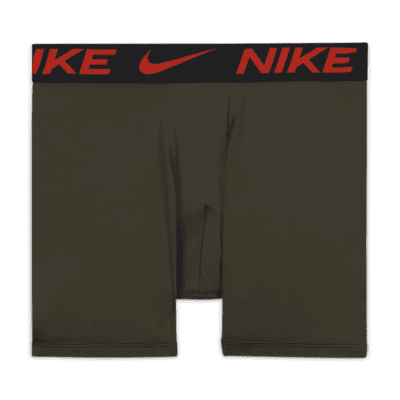 Ropa interior para niños talla grande Nike Micro Print Boxer Briefs (paquete de 3)