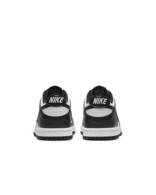 Kids White & Green Dunk Low Big Kids Sneakers by Nike