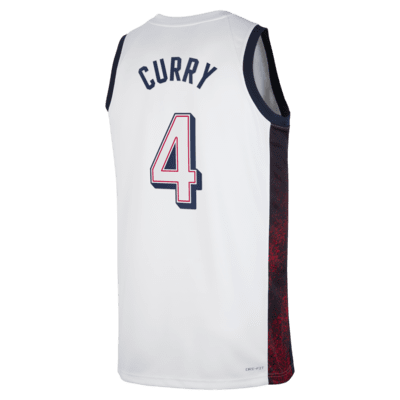 Jersey de básquetbol Nike Dri-FIT unisex Stephen Curry Team USA USAB Limited Home