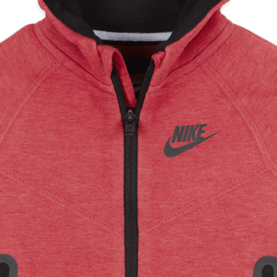 Conjunto de sudadera con gorro de dos piezas para bebé Nike Sportswear Tech Fleece Full-Zip Set