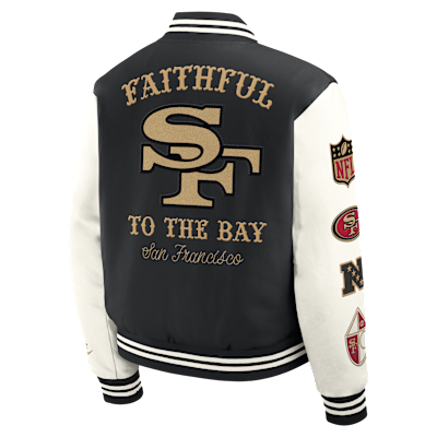 San Francisco 49ers Rivalries Collection Men's Nike NFL Full-Snap Varsity Jacket