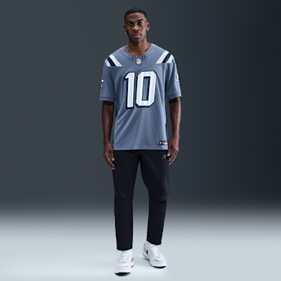 Jersey Nike Dri-FIT de la NFL Limited para hombre Drake Maye New England Patriots Rivalries Collection