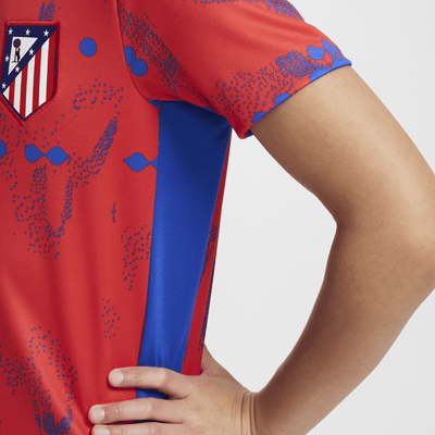 Atlético de Madrid Academy Pro Camiseta de fútbol de manga corta para antes del partido Nike Dri-FIT - Niño/a