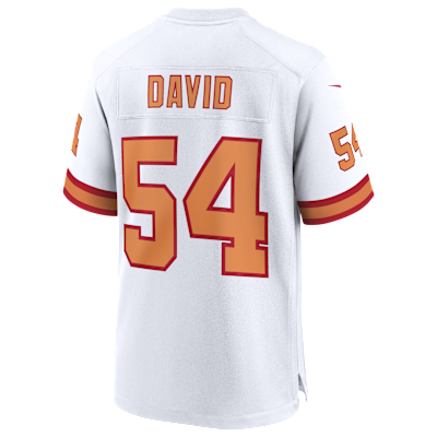 Jersey de juego Nike de la NFL para hombre de Lavonte David de los Tampa Bay Buccaneers de la 50.ª temporada