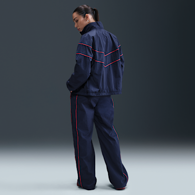 Paris Saint-Germain Windrunner Nike Football Hose mit hohem Bund und offenem Saum (Damen)