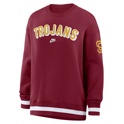 USC Legacy Phoenix Women's Nike College Oversized Pullover Crew