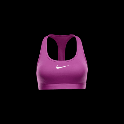 สปอร์ตบราผู้หญิงเสริมฟองน้ำ Nike Swoosh Medium Support