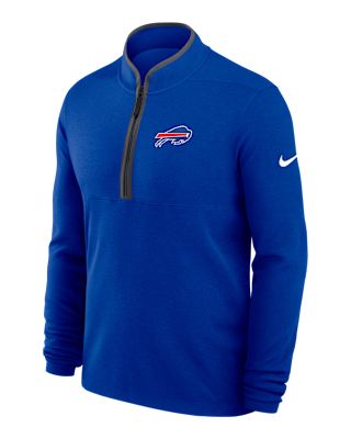 Мужские  Buffalo Bills Logo Victory Nike Dri-FIT NFL 1/2-Zip Long-Sleeve Top