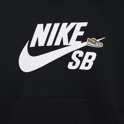 Φούτερ με κουκούλα σε φαρδιά γραμμή Nike SB Icon Fleece EasyOn για μεγάλα παιδιά