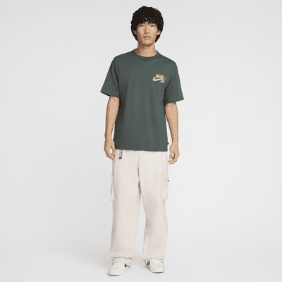 เสื้อยืดสเก็ตบอร์ดมีโลโก้ Nike SB