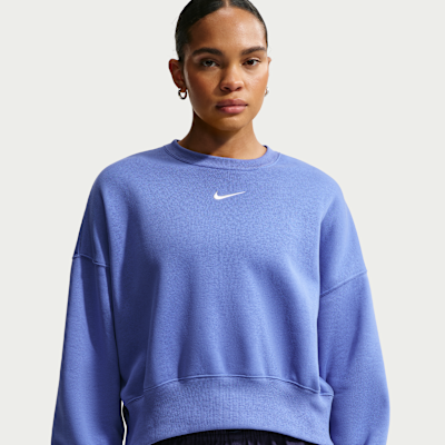 Sudadera sin cierre de cuello redondo extra oversized para mujer Nike Sportswear Phoenix Fleece