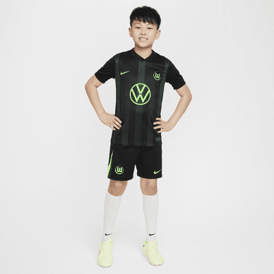 Segona equipació Stadium VfL Wolfsburg 2024/25 Samarreta de futbol de rèplica Nike Dri-FIT - Nen/a