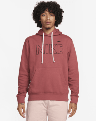 Nike Sportswear Club Fleece Hoodie Sweatshirt in Red for Men