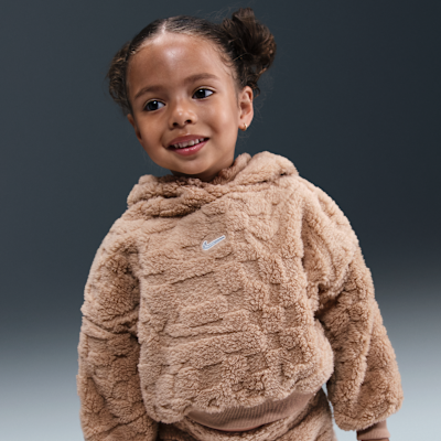 Conjunto de sudadera con gorro sin cierre y pants infantil Nike Cozy
