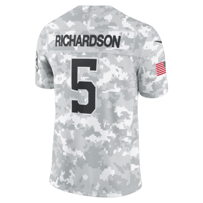 Jersey Nike Dri-FIT de la NFL Limited para hombre Anthony Richardson Indianapolis Colts Salute to Service