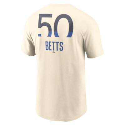 Playera Nike de la MLB para hombre Mookie Betts Los Angeles Dodgers City Connect Fuse