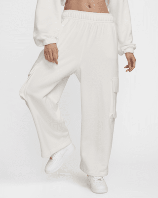 Женские  Nike Sportswear Low-Rise Oversized French Terry Open-Hem Pants