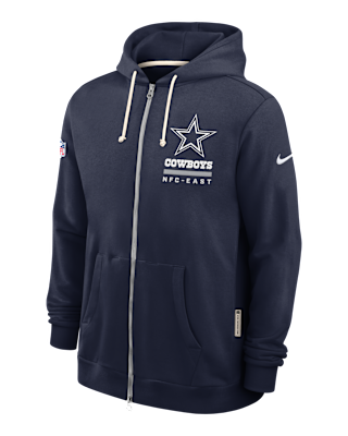 Мужское худи Dallas Cowboys Utility Player Sideline Nike Dri-FIT NFL Full-Zip Hoodie