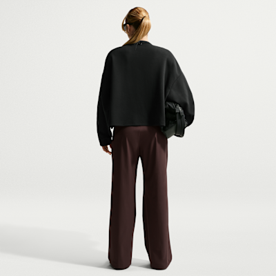 Nike 24.7 ImpossiblySoft Women's Dri-FIT Oversized Crew-Neck Full-Zip Top