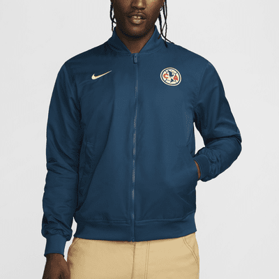 Chamarra bomber de fútbol Nike de tejido Woven y sin forro para hombre Club América Sport Essentials