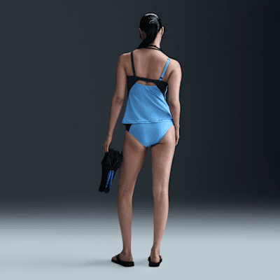 Natación Nike Tankini con cuello en V para mujer