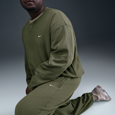 Pants de tejido Fleece con puños para hombre Nike Solo Swoosh