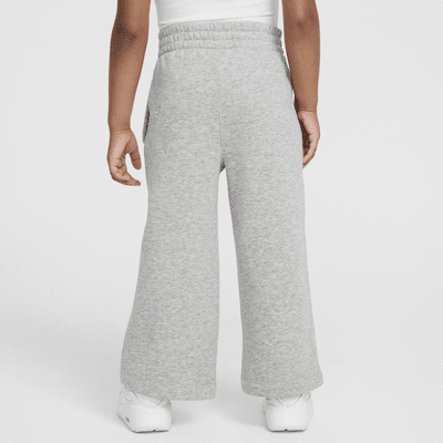 Pants de pierna ancha de tejido Fleece infantiles Nike Sportswear Club