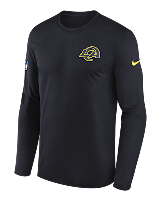 Мужская футболка Los Angeles Rams Rivalries Collection Sideline Legend Small Logo Nike Dri-FIT NFL Long-Sleeve