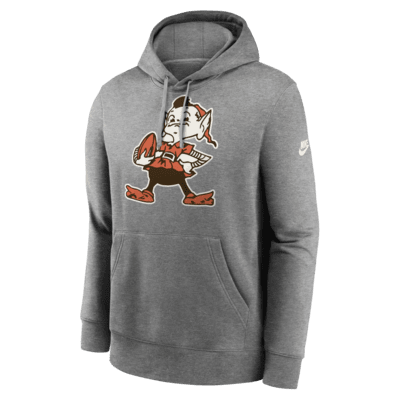 Sudadera con gorro sin cierre Nike de la NFL para hombre Cleveland Browns Rewind Club Logo