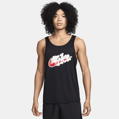 Camiseta de tirantes para hombre Nike Swim Scribble