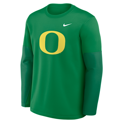Oregon Sideline Coach Men's Nike Therma-FIT College Long-Sleeve T-Shirt