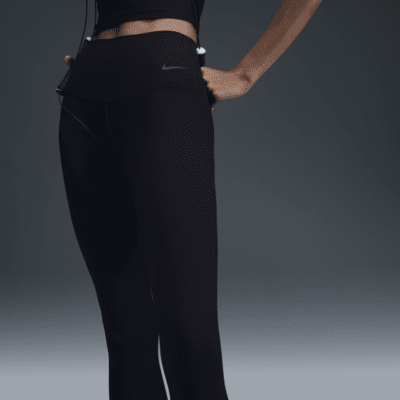 Nike Zenvy Rib Leggings de 7/8 de talle alto y sujeción ligera - Mujer