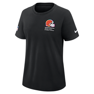 Playera Nike Dri-FIT de la NFL para mujer Cleveland Browns Crucial Catch