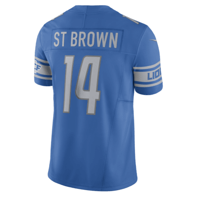 Detroit Lions Nike Home Game Team Colour Jersey - Blue - Amon-Ra St. Brown  - Womens