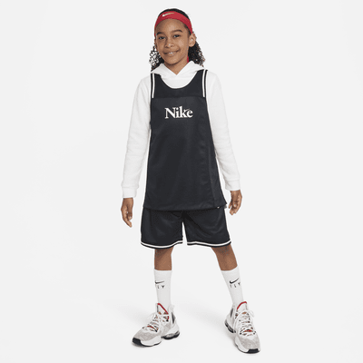 เสื้อแข่งบาสเก็ตบอลเด็กโตใส่ได้ 2 ด้าน Nike Culture of Basketball