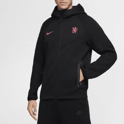 3e veste à zip Nike Football Chelsea FC Tech Fleece Windrunner pour homme