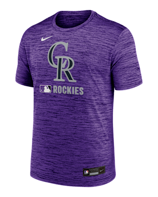 Мужская футболка Colorado Rockies Authentic Collection Velocity Nike Dri-FIT MLB