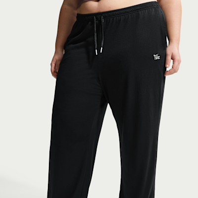 Pantalones de dobladillo abierto ligeros de tiro medio para mujer Nike Sportswear Chill Knit (talla grande)