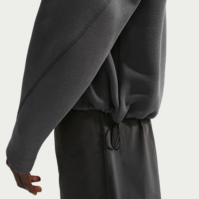 Ανδρική φλις μπλούζα με κουκούλα και φερμουάρ σε όλο το μήκος Nike Tech