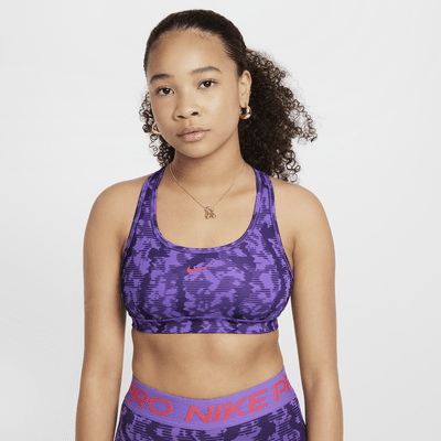 Brassière de sport réversible Nike Swoosh pour fille