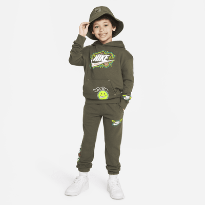 Sudadera con gorro para niños talla pequeña Nike Sportswear "Art of Play" French Terry Pullover